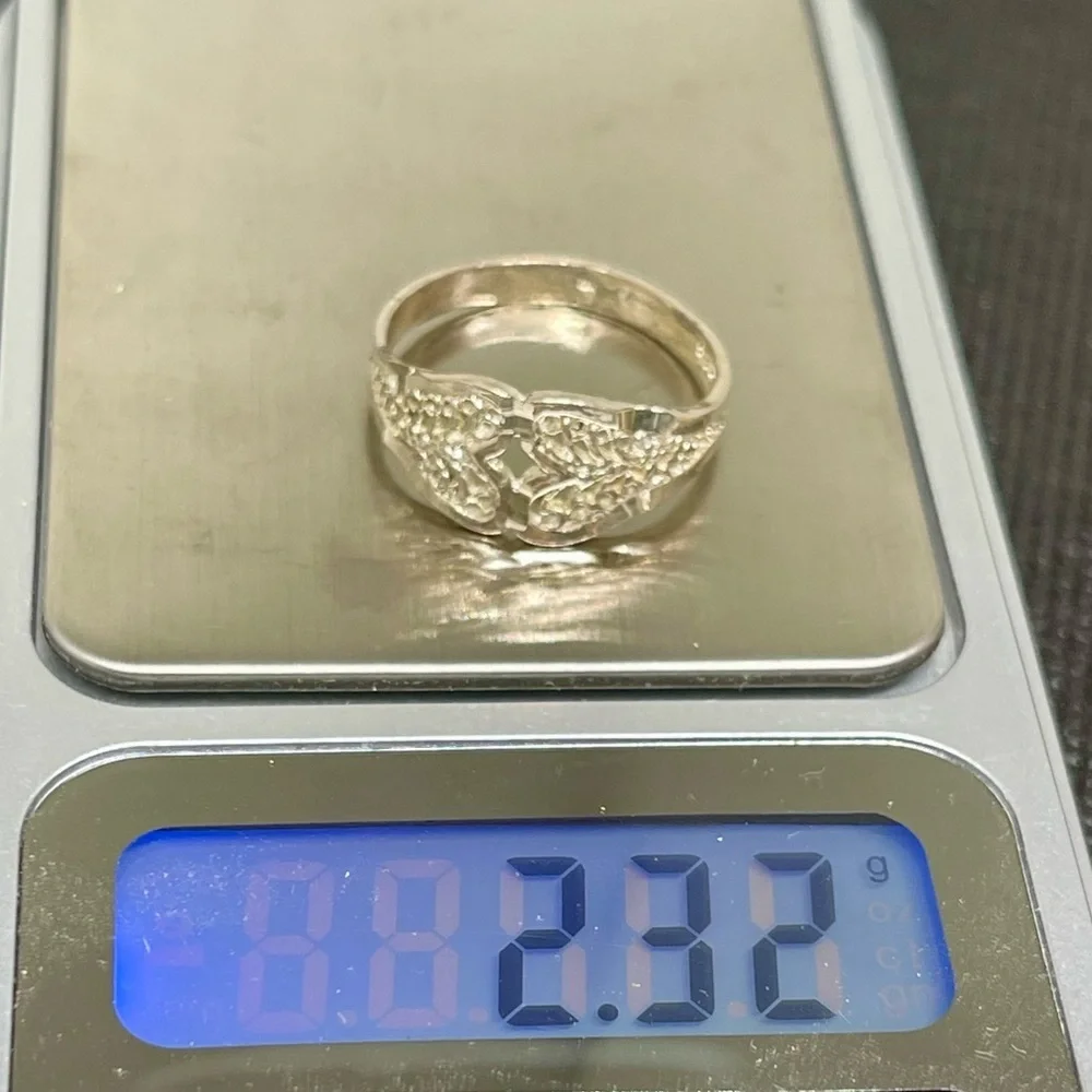 NIB! Elegant 925 Sterling Silver Women's Ring 9 Gift Box Included Heart